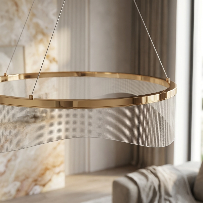 CEILING LAMP CHANDELIER REA G144-CP GOLD GOLD 40CM