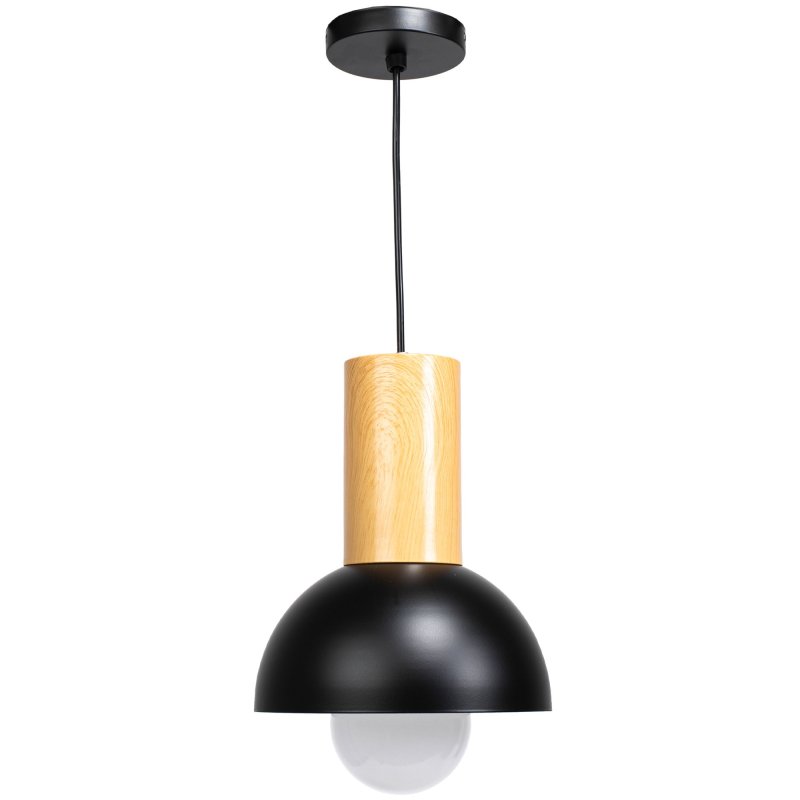 Pendant Lamp TOOLIGHT APP1083-1CP Black Brown E27 1-light point