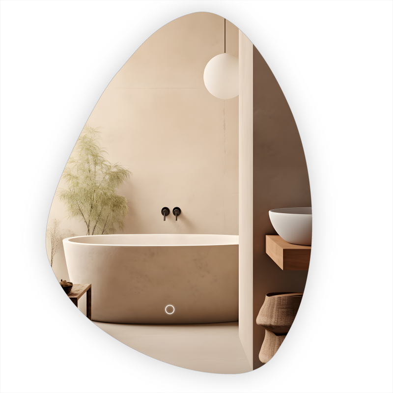 MIRROR REA LED YH-3347 80X60 TRANSPARENT