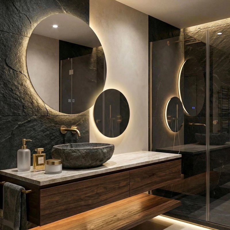 Mirror Rea R-8040 Led Transparent
