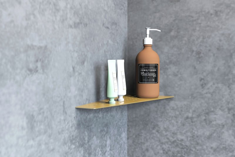 Bathroom Shelf Sf05 Brushed Gold