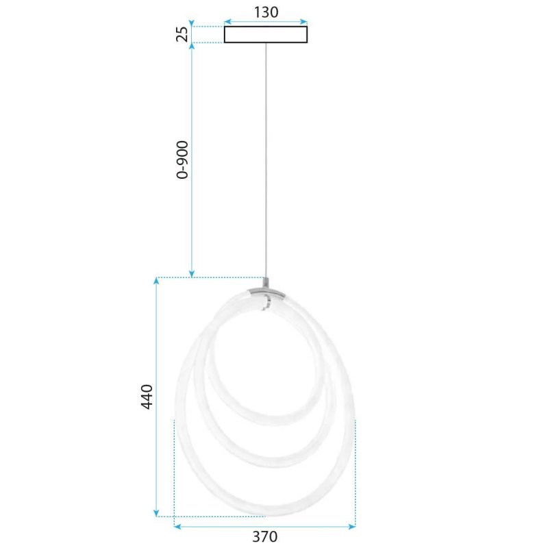 CEILING LAMP CHANDELIER TOOLIGHT LED G016-CP GOLD