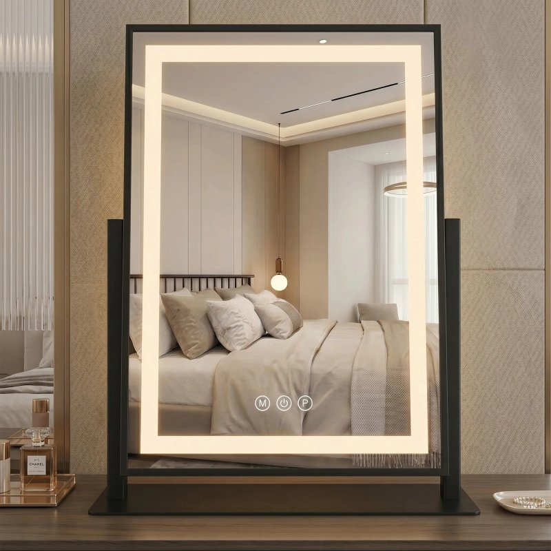 Mirror Rea Lumi 30X40 Led Black