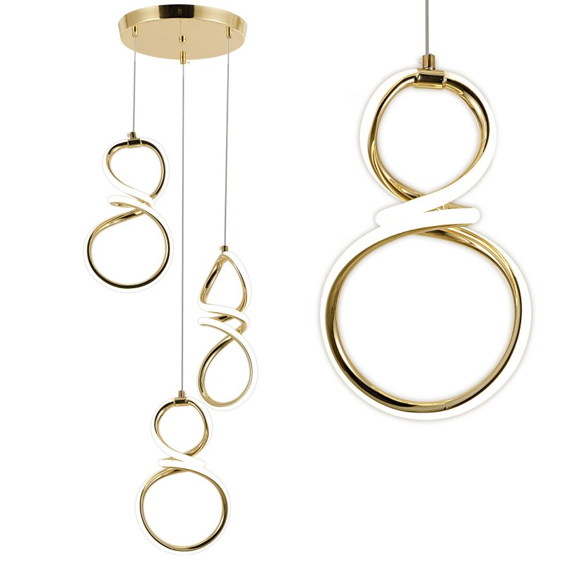 CEILING LAMP CHANDELIER TOOLIGHT G073-3CPR GOLD