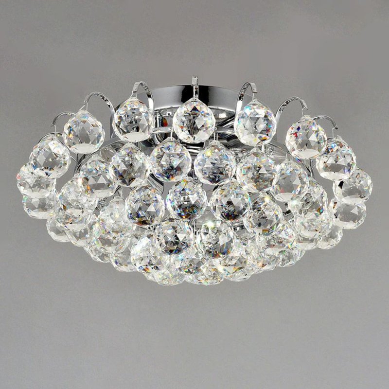 Ceiling Lamp Chandelier TOOLIGHT APP783-3C Cristal Round 3-light points E14