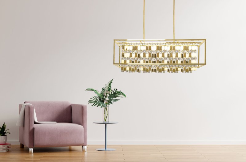 Pendant Lamp TOOLIGHT APP1113-4CP Gold E27