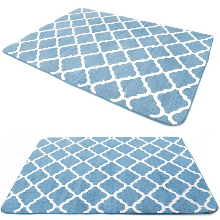 PLUSH CARPET CLOVER BLUE 1.20*1.70