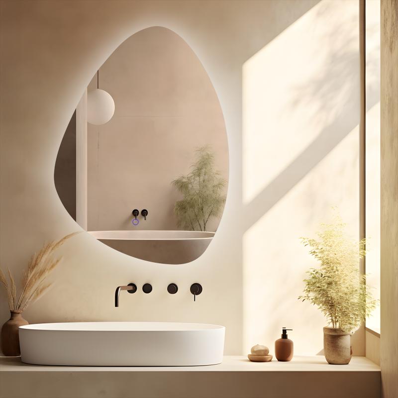 MIRROR REA LED YH-3347 80X60 TRANSPARENT