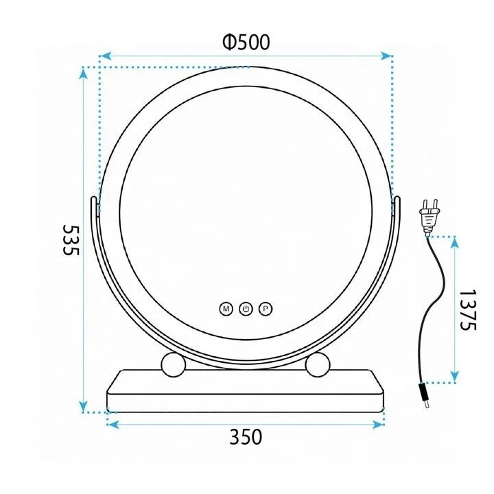 Mirror Rea Make-Up 50 Led White