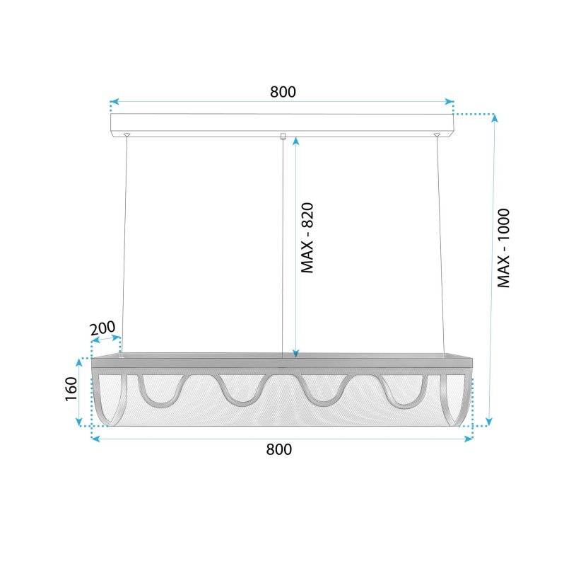LAMP APP1409-CP BLACK