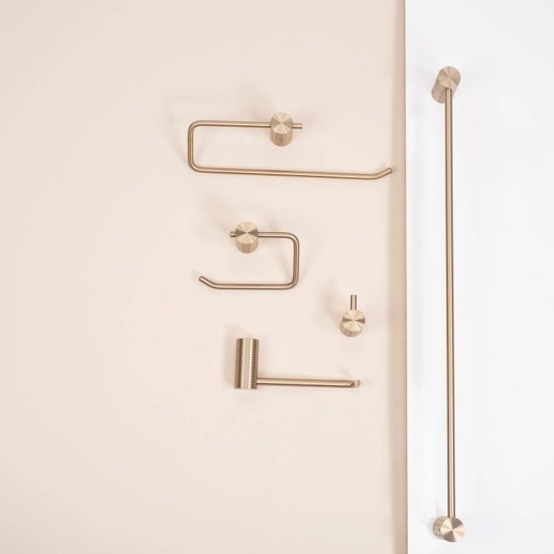 BATHROOM HANGER REA 9706 PRISM BRUSH GOLD