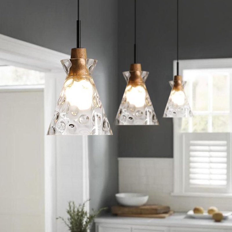 Pendant Lamp TOOLIGHT APP1183-1CP B Black Gold Metal Glass E27 1-light point