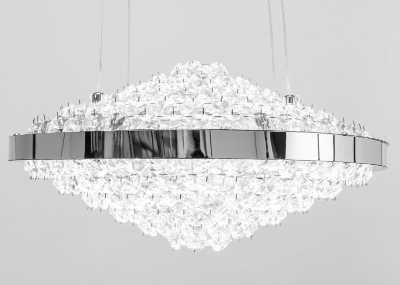 Pendant LED Lamp TOOLIGHT APP774-1CP Cristal + remote control 1-light point 38x38x19-90cm