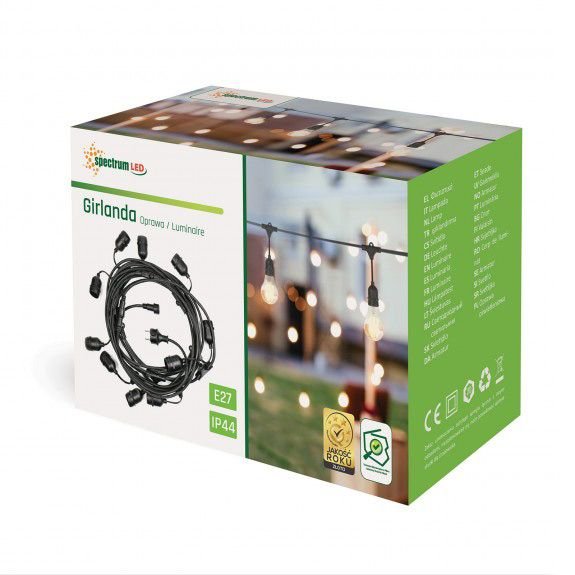 Outdoor garland black WOJ+14342