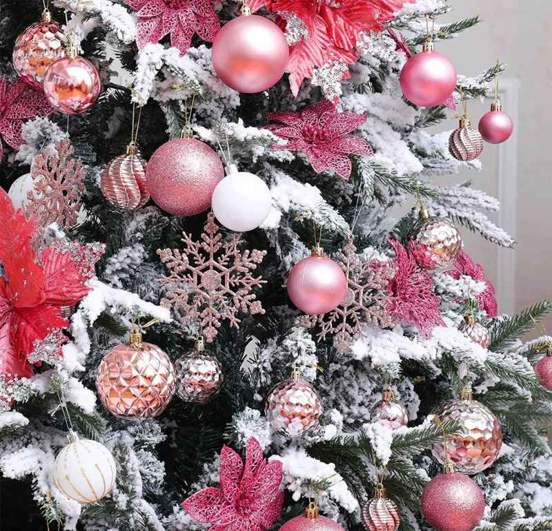 Christmas balls 311433 ROSE RED