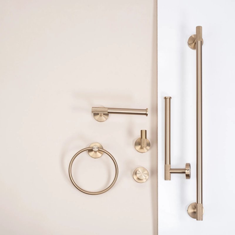 BATHROOM HANGER REA 6606A MODERN BRUSH GOLD