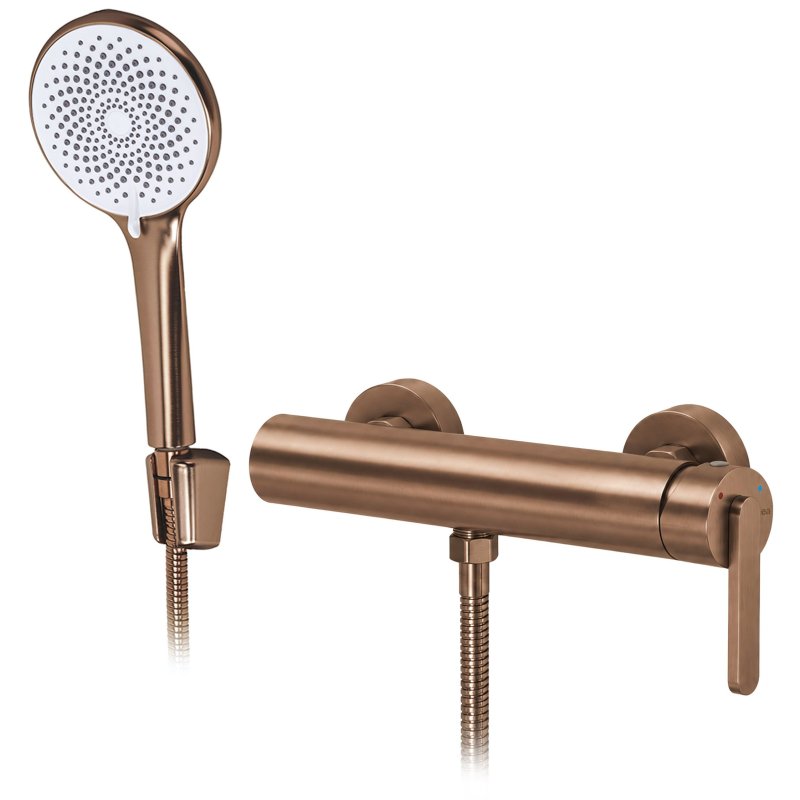 Shower Faucet Rea Ontario Side Brush Copper