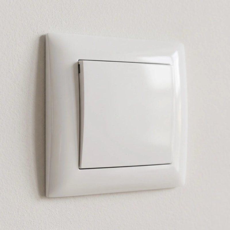 Toolight Single Switch With Frame Oste Jnh006-w White