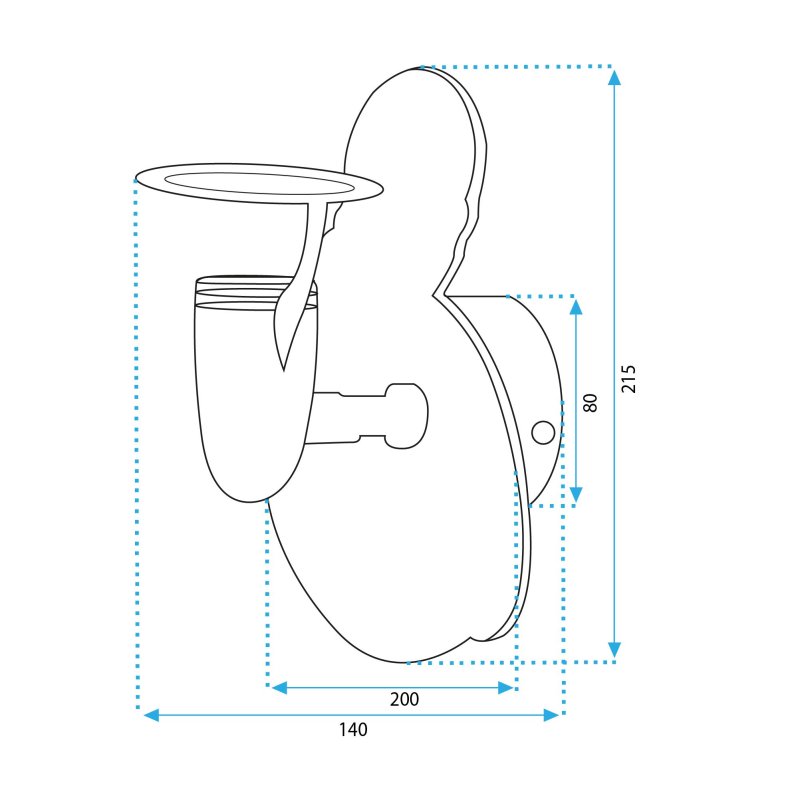 Wall lamp PIRATE YELLOW 4717