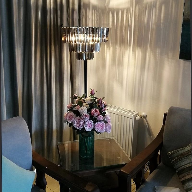 Floor Lamp Living Room Toolight APP925-3F Black 3-light points E14 37x37x140cm