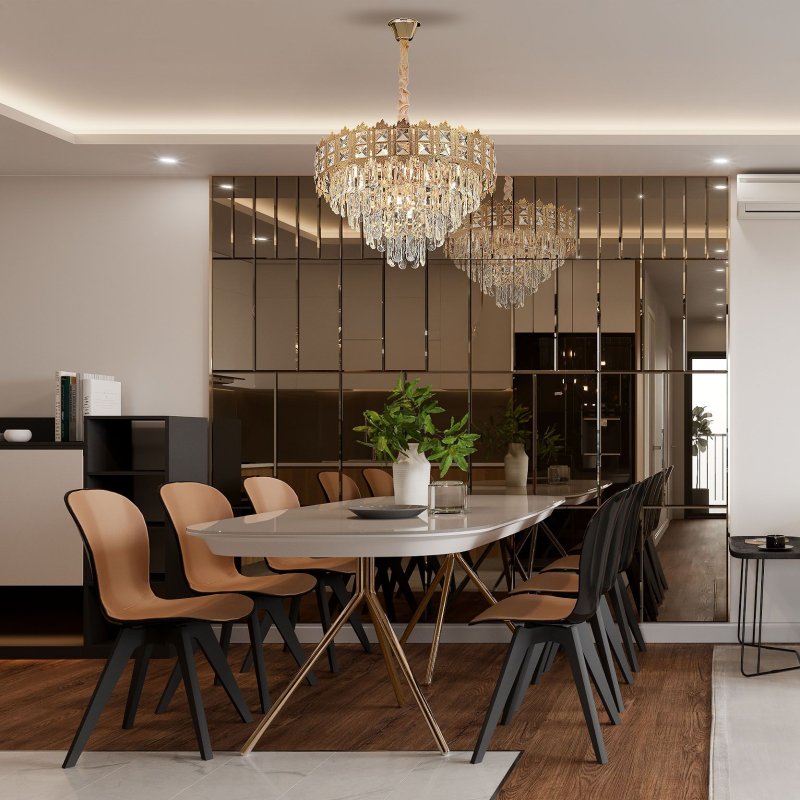 CEILING LAMP CHANDELIER TOOLIGHT G049-CP 60CM GOLD