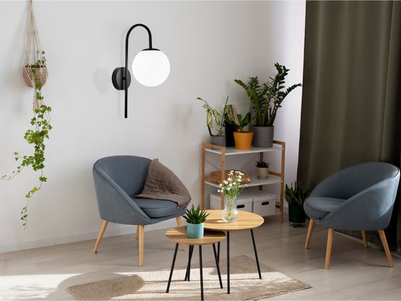 WALL LAMP TOOLIGHT G090-1W BLACK WHITE
