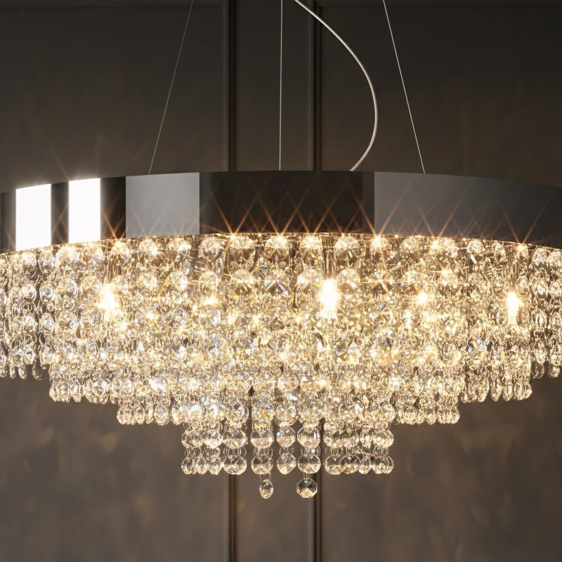 CEILING LAMP CHANDELIER TOOLIGHT APP1786-16CP CHROME 60CM