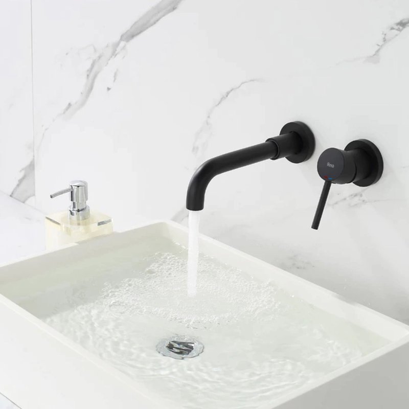 Concealed Basin Faucet REA Lungo Long Black + Box