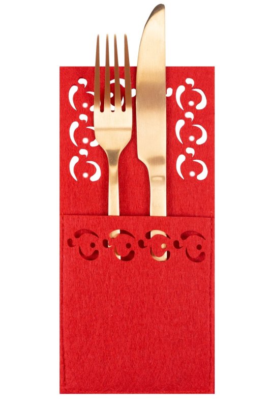 Cutlery Cover Set 8 pcs 2xKF357 Red