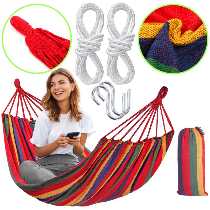 Hammock 480142B RED 265x90x1cm