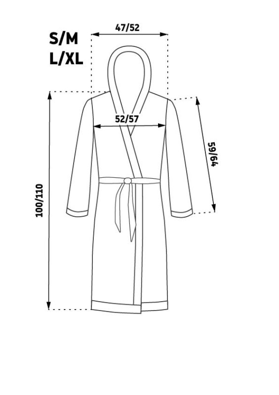 Bathrobe Dressing-gown DIAMOND Ecru S/M
