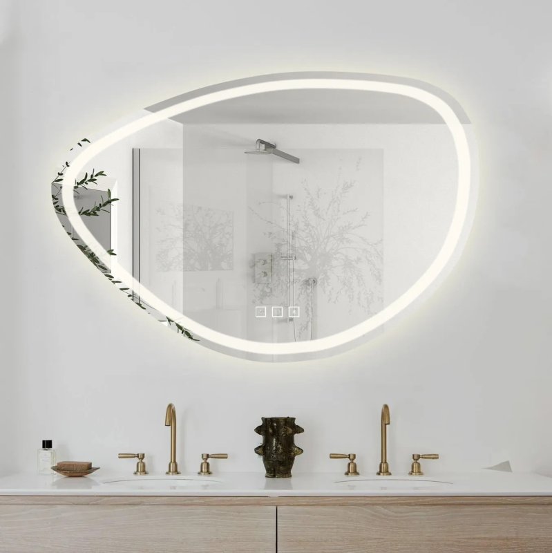 Bathroom LED Mirror REA FOG 70x100cm