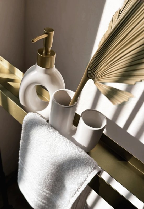 Bathroom Shelf Sf02 60Cm Brushed Gold