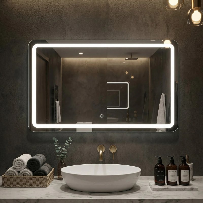 Mirror Rea Edit 100X60 Led Transparent