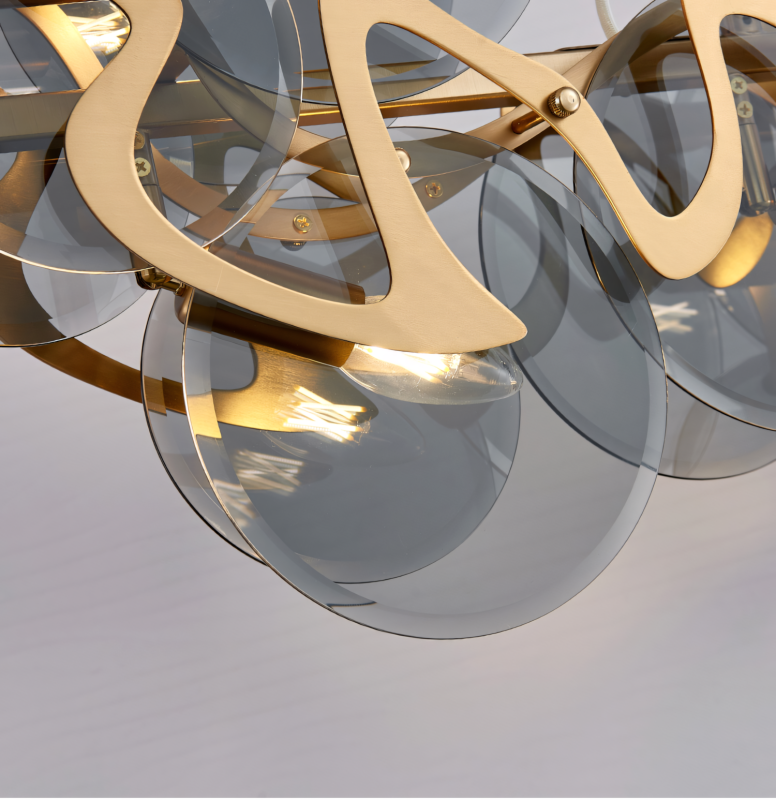 CEILING LAMP CHANDELIER TOOLIGHT APP1545-8CP GREY