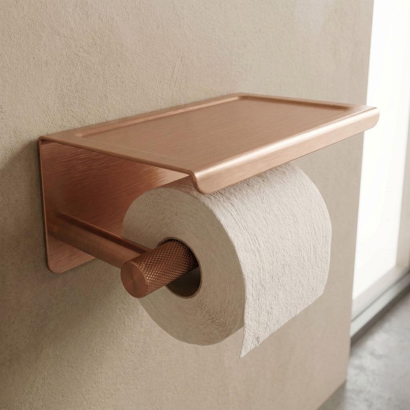 Paper Holder Rea 6613 Modern Brush Copper