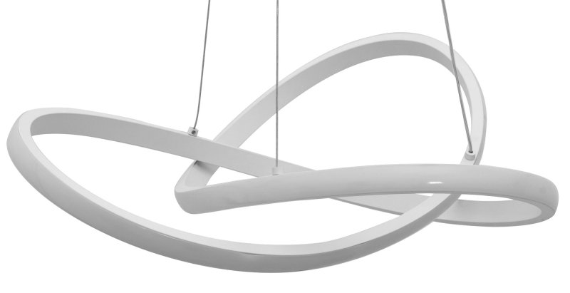 Pendant LED Lamp TOOLIGHT APP392-CP Modern Ring White + remote control 1-light point 40W 44,5x44,5x9cm