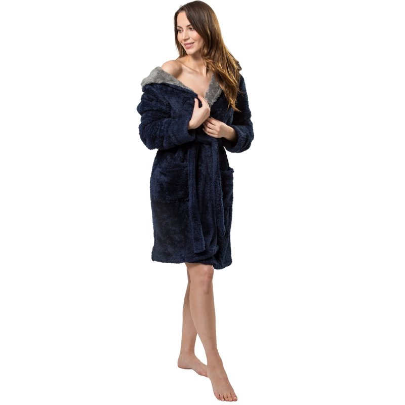 Bathrobe Jordan Navy-Grey M