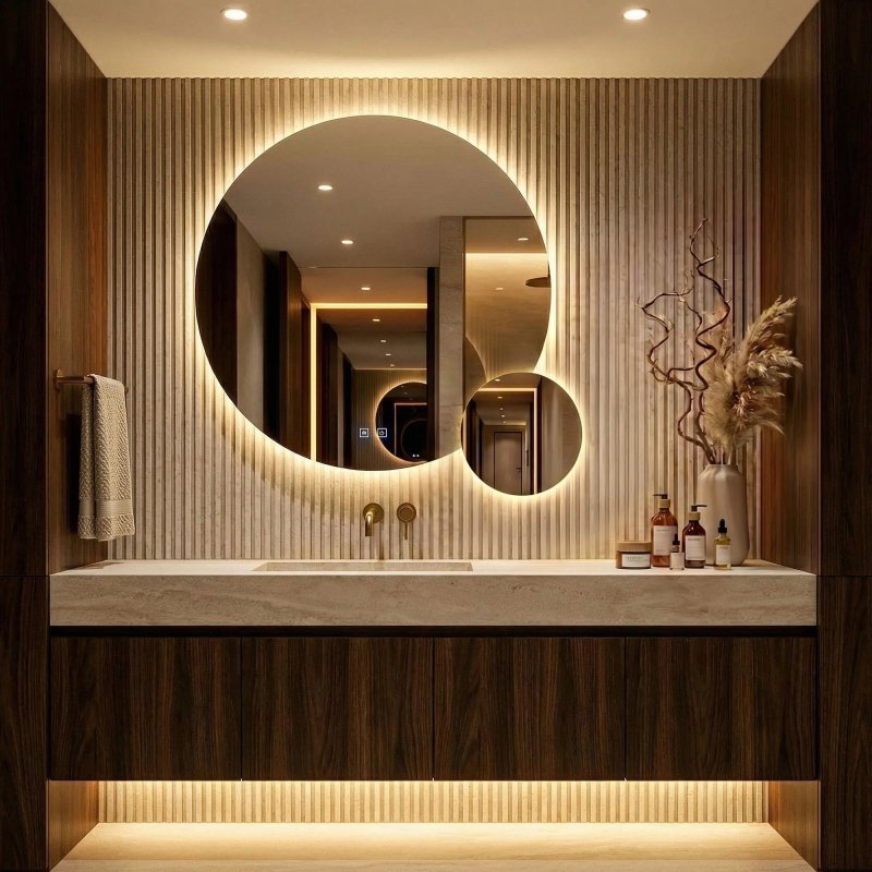 Mirror Rea R-9045 Led Transparent