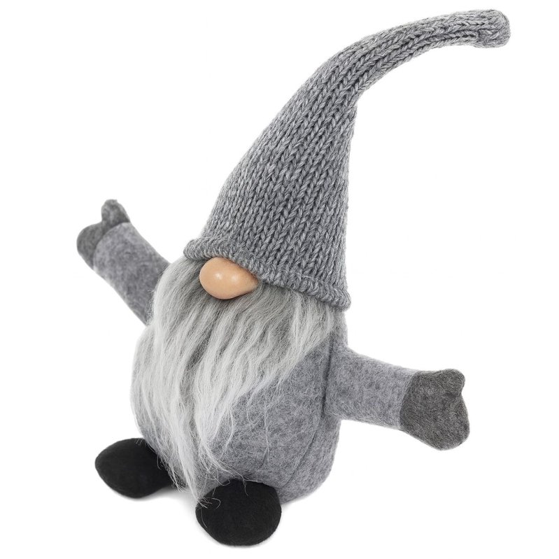 Chrismas Gnome 35cm YX045 GREY