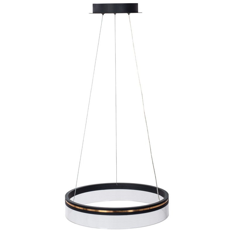 Pendant LED Lamp TOOLIGHT APP1191-CP 40cm Black Plastic 32W + remote control