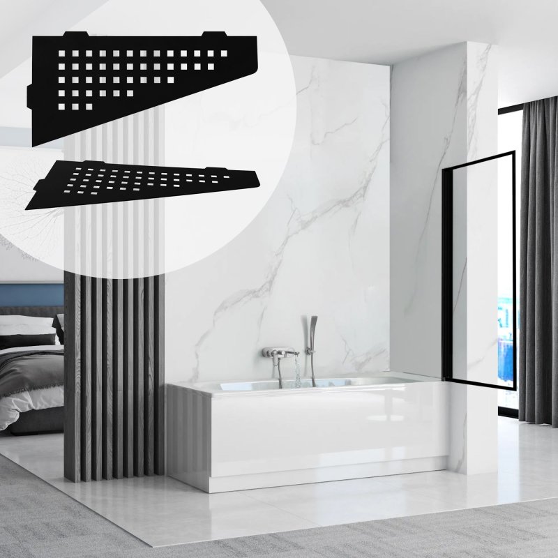 Bathroom Shelf Sf05 Black Matt