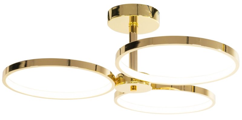 Pendant LED Lamp TOOLIGHT APP993-C Gold + remote control 3-light points 70W 63x66x24cm