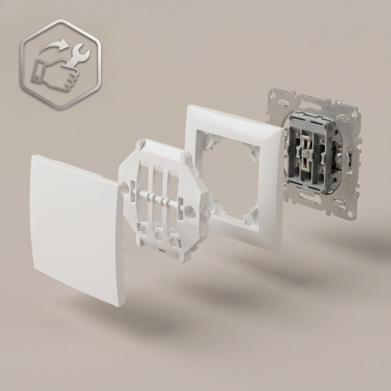 Toolight Single Switch Oste Jnh006-w White