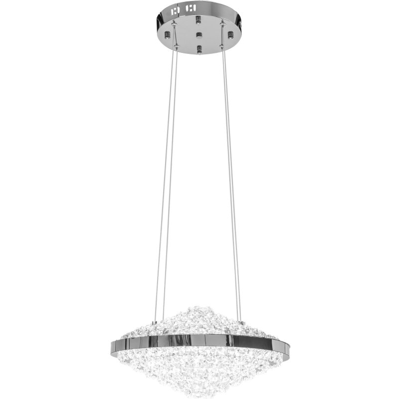 Pendant LED Lamp TOOLIGHT APP774-1CP Cristal + remote control 1-light point 38x38x19-90cm