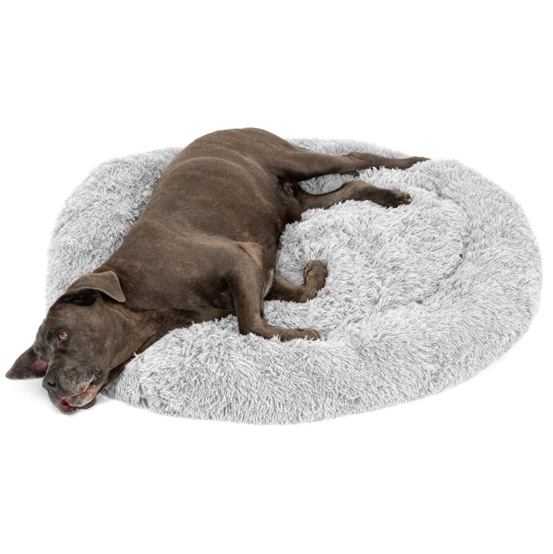 PET BED TUTUMI DONUT PJ-014 100CM LIGHT GREY