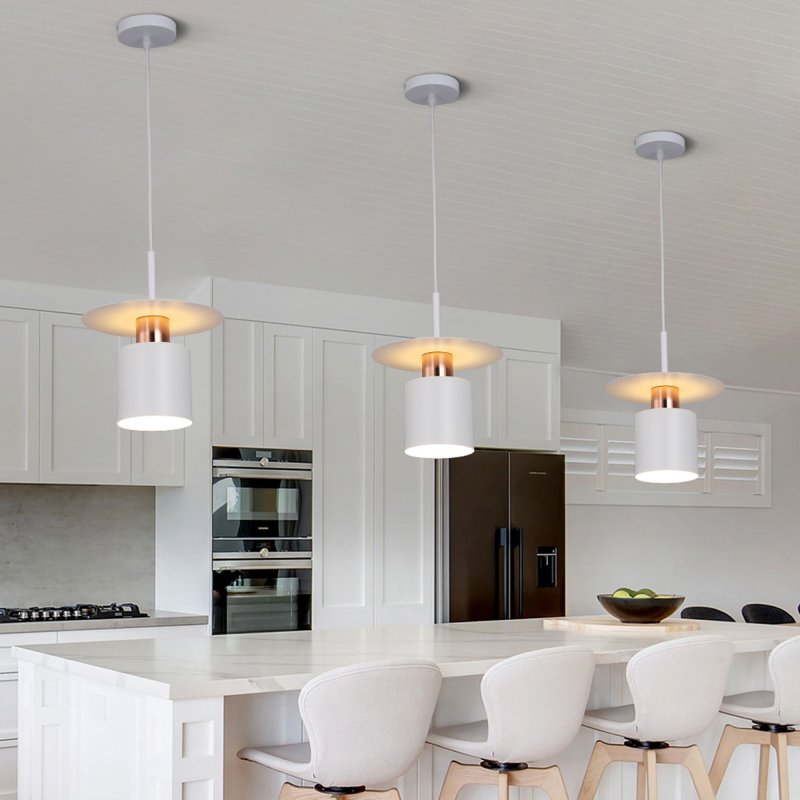 Pendant Lamp TOOLIGHT APP1146 Metal White - Gold Pink E27 1-light point