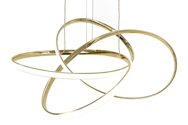 Pendant LED Lamp TOOLIGHT APP815-CP Modern NODE Gold + remote control 1-light point 70 W 60x60x13cm