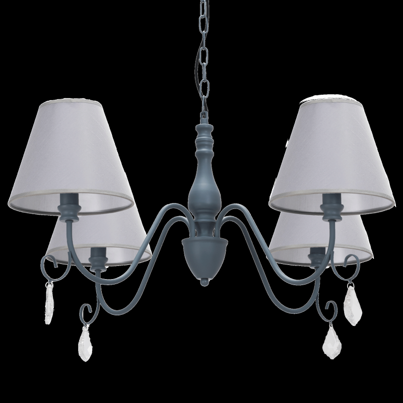 Pendant Lamp TOOLIGHT APP991-4CP Cristal 4-light points E14 80x80x36-100cm