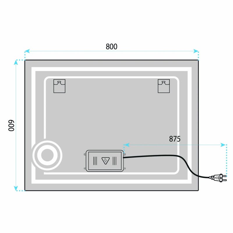 Mirror Rea Haven Led Transparent